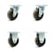 Service Caster SCC 4 in X 1.5 High Temp Phenolic Wheel Caster - 2 Swivel/2 Rigid, 4PK SCC-20S415-PHSHT-TP2-2-R415-2 - alternate 1